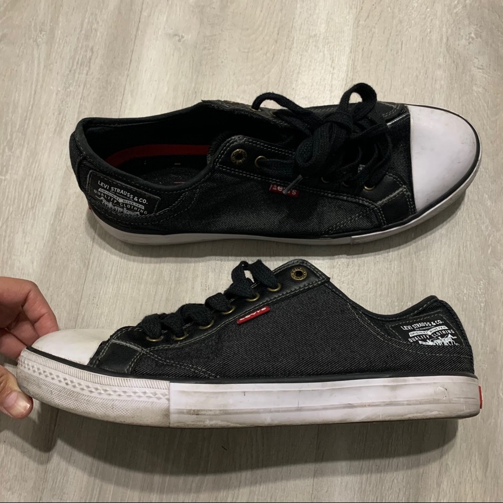 Levi’s Men’s Comfort Black Denim Sneakers Sz 10M